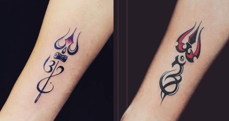 Illustration of Trishul for Lord Shiva 3rd Eye with Om Tattoo Designs   Tattoo Timelapse  YouTube