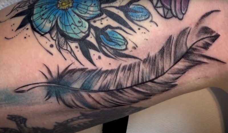 Feather tattoo