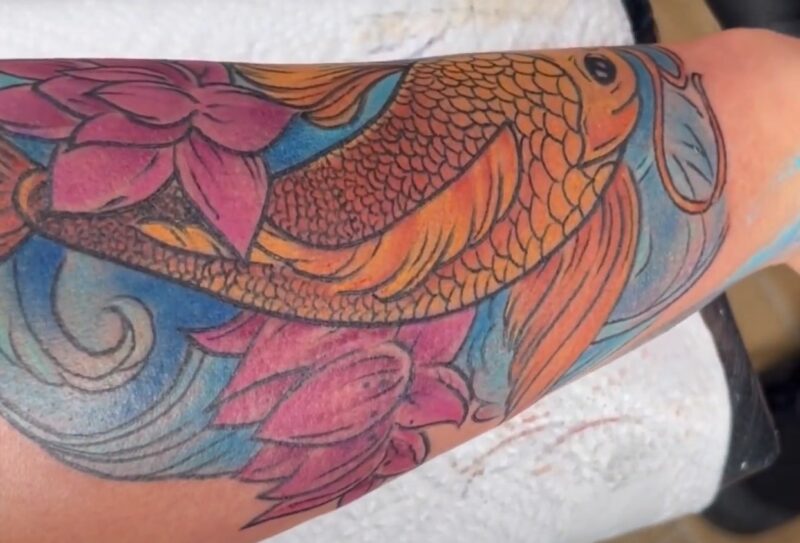 Koi fish tattoo