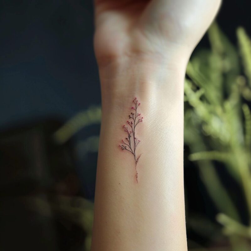 flower tattoo on arm