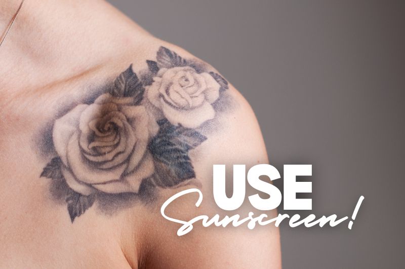 Use Sunscreen on Healed Tattoos