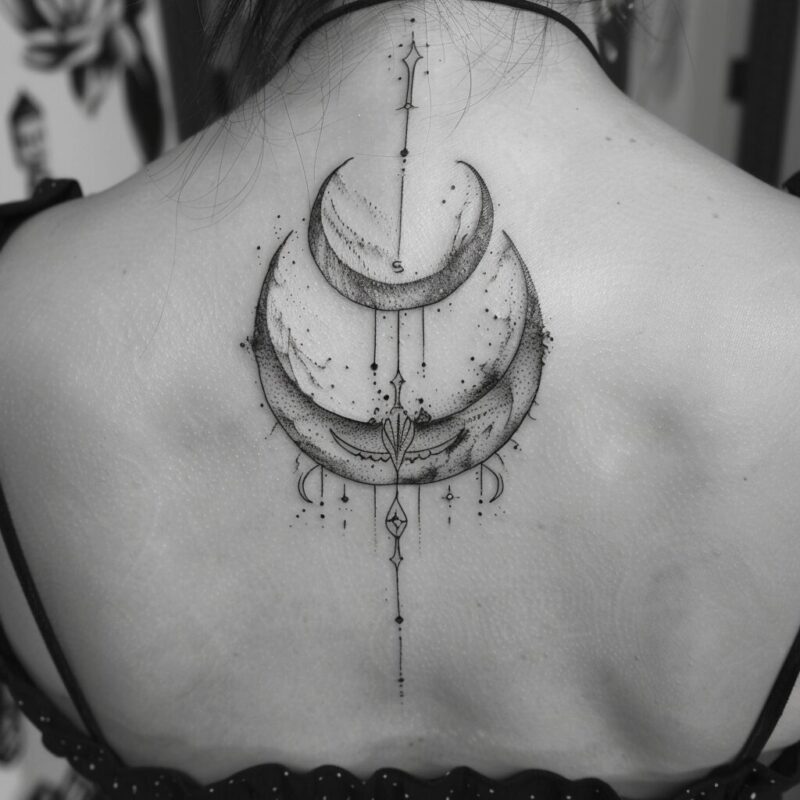 moon tattoo