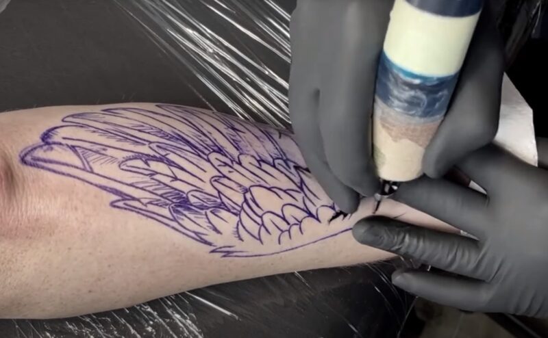 wings tattoo